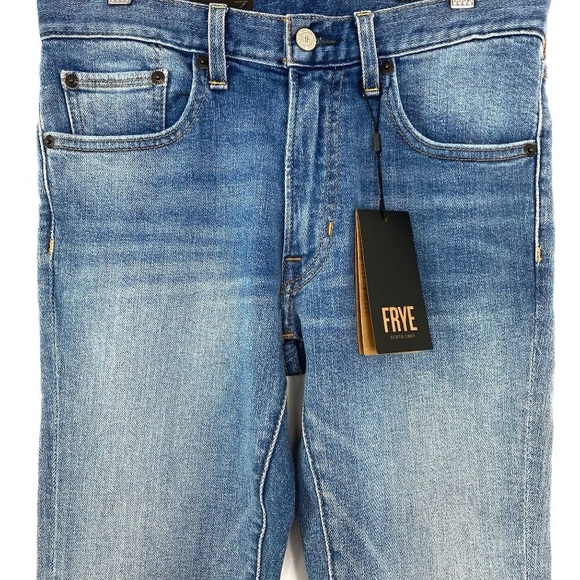 FRYE LIGHT WASH SIENNA CROPPED SKINNY JEANS SIZE 25 - Picture 5 of 9
